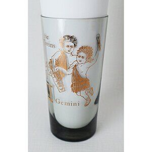 Vintage Horoscope Gemini Bar Cocktail Drinking Glass Highball Tumbler